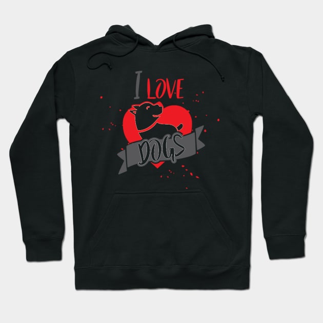 I Love Pet Dogs Hoodie by teespot123